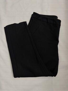 Dalia Black Pull-On Capri Pants Women's 14 Straight Leg Stretch Workwear Office